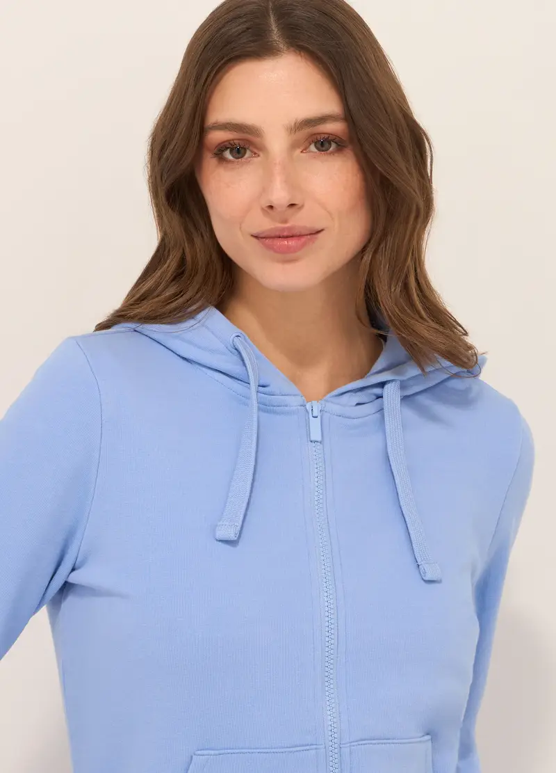 Upim, Felpa In French Terry Di Misto Cotone Donna, Viola lilla, Taglia: XS miniatura 2