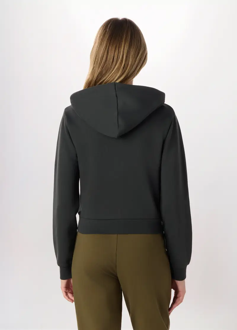 Felpa In Misto Cotone Holistic Fitness Donna, Grigio scuro miniatura 2