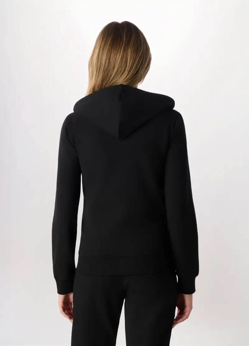 Felpa In Misto Cotone Holistic Fitness Donna, Nero miniatura 2