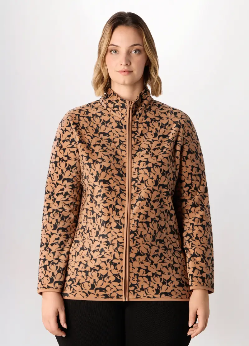 Felpa In Pile Donna Curvy, Marrone chiaro