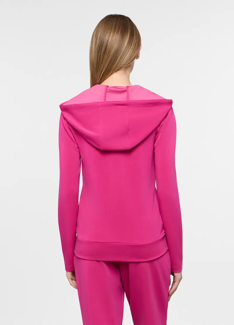Felpa Stretch Con Cappuccio Holistic Donna, Rosa fuxia miniatura 2