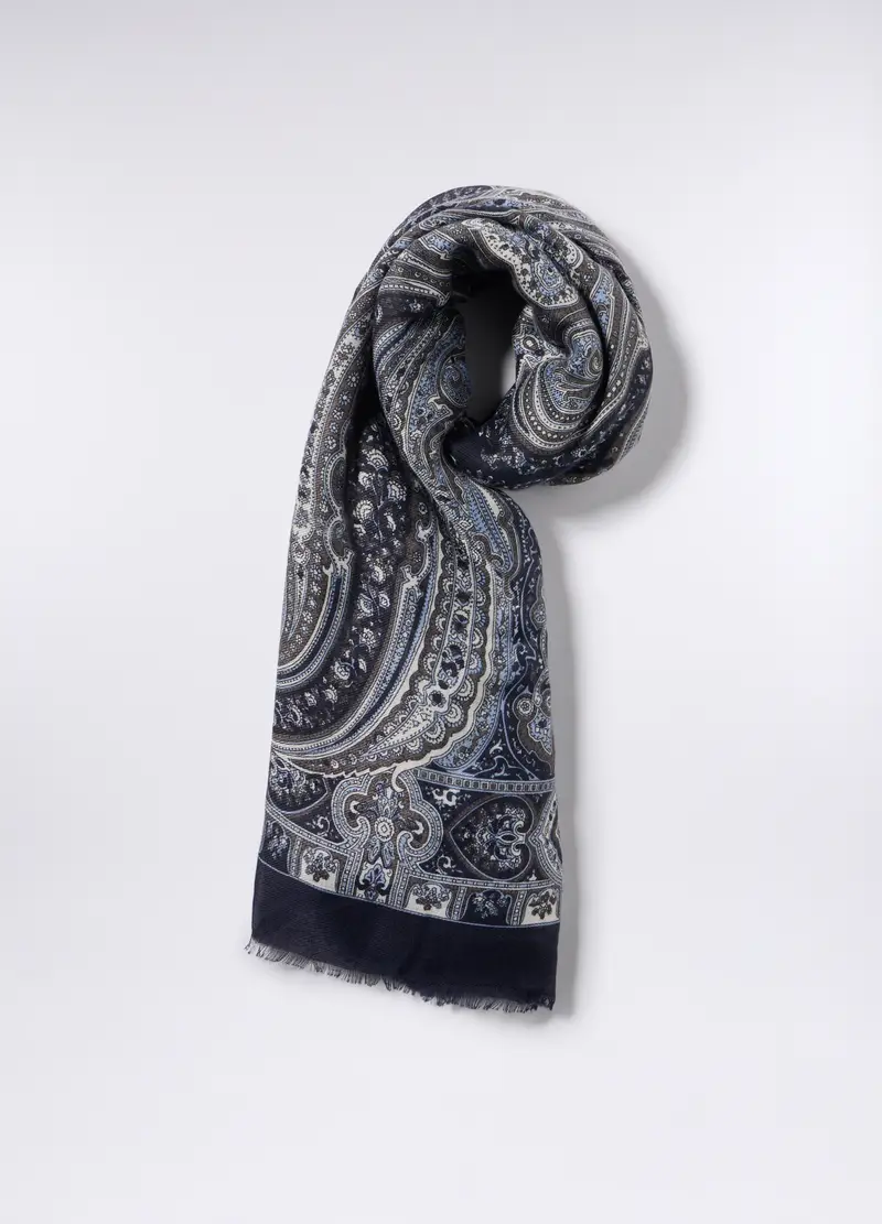 Foulard Paisley Donna, Blu Bluette