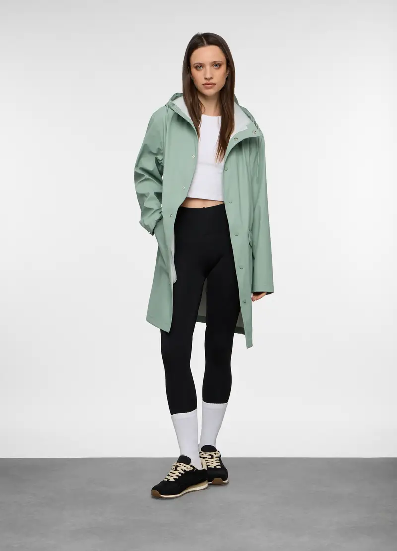 Giacca Con Cappuccio Donna, Unisex, Verde acqua