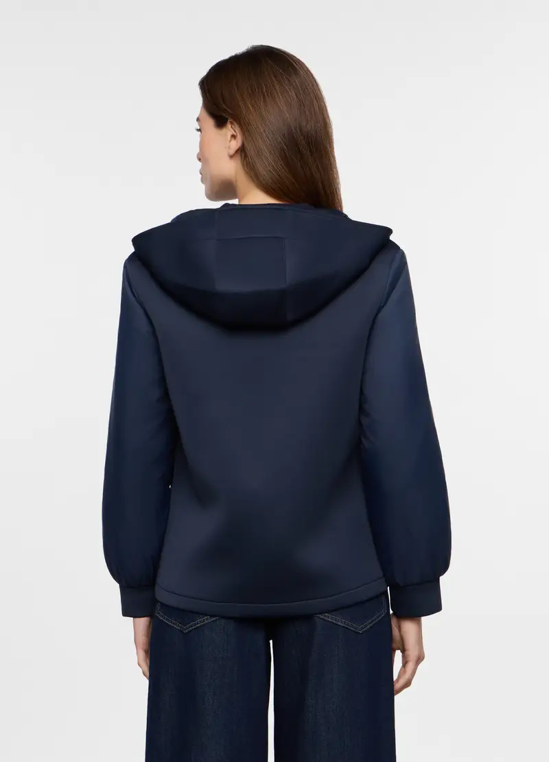 Giacca In Neoprene Donna, Blu navy miniatura 2