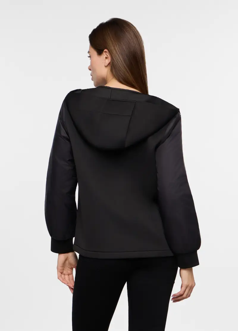 Giacca In Neoprene Donna, Nero miniatura 2