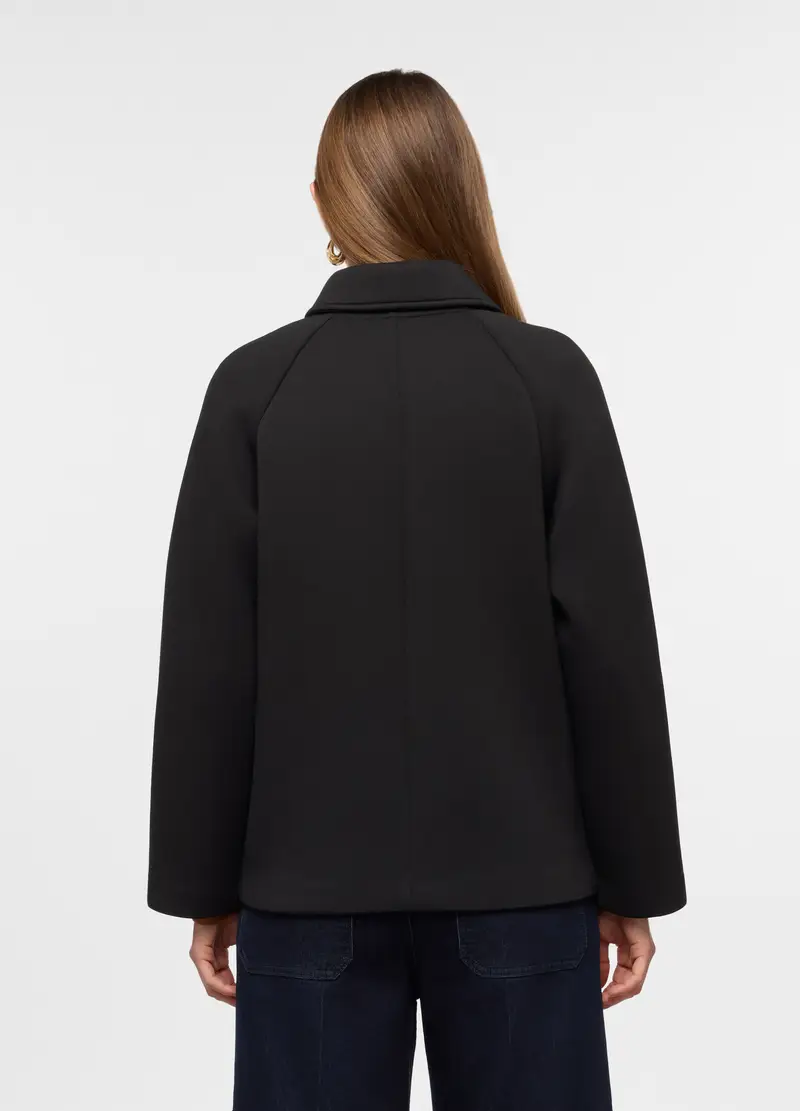 Giacca In Scuba Donna, Nero miniatura 2