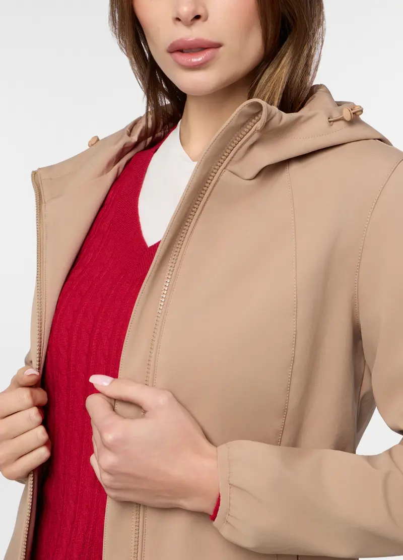 Giacca Tecnica Donna, Beige chiaro miniatura 3