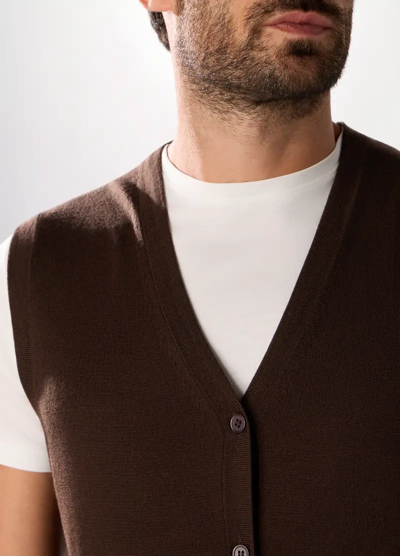 Upim Gilet Uomo Marrone 4288681 miniatura 3