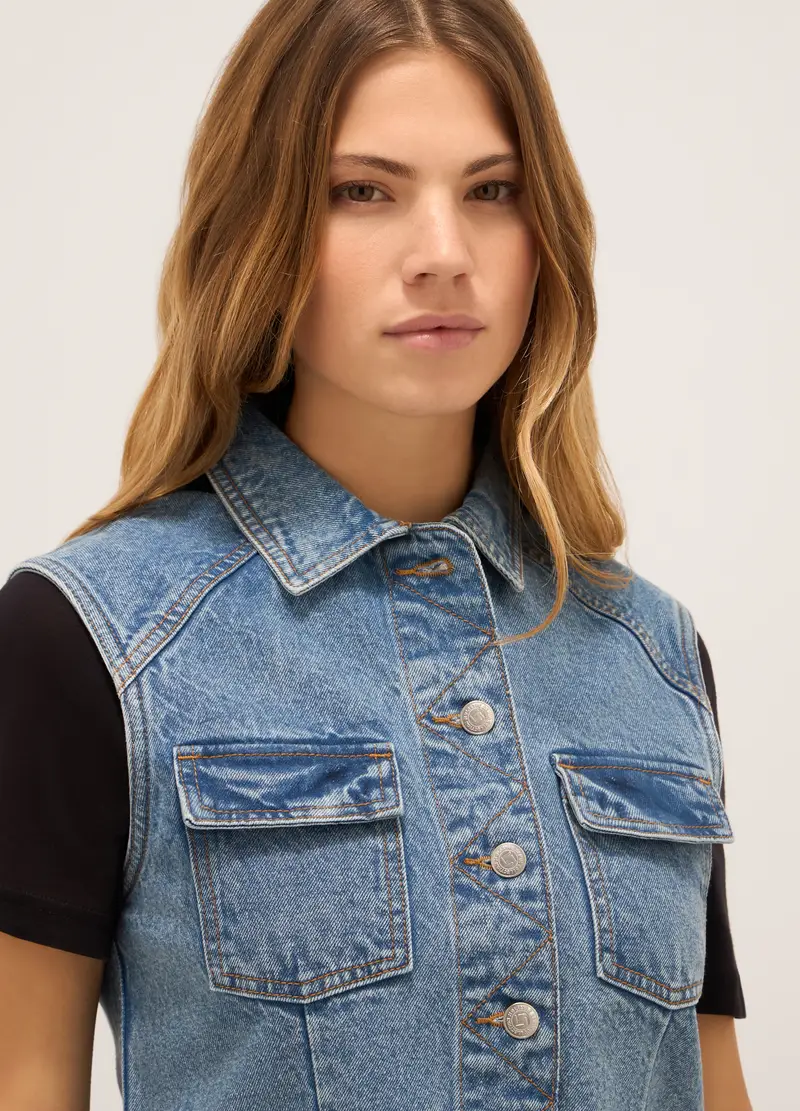 Upim Gilet Donna Blu 1091367 miniatura 2