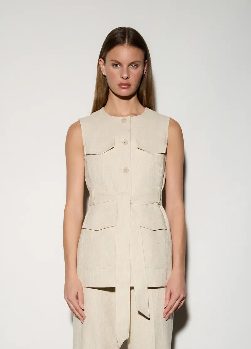 Upim Gilet Donna Beige 4320408 miniatura 2