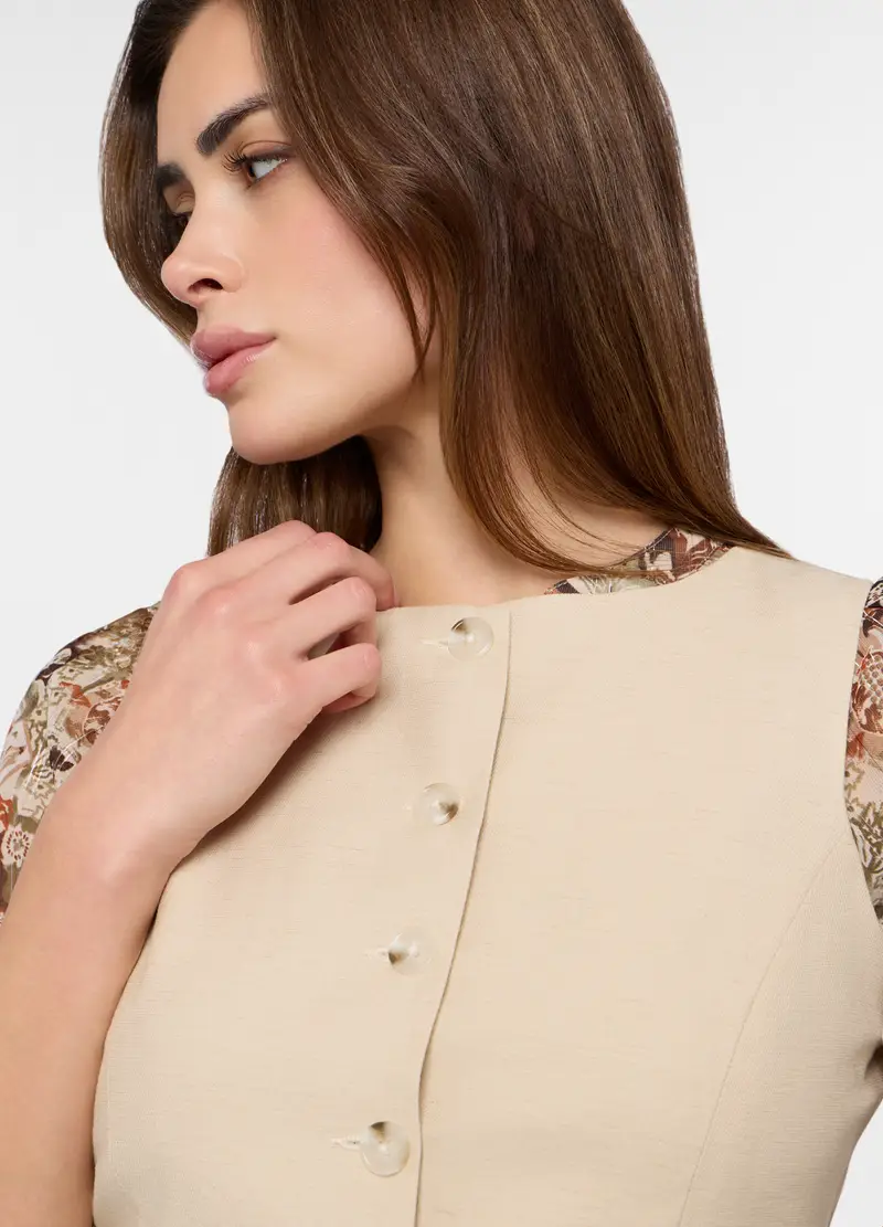 Upim Gilet Donna Beige 4223221 miniatura 3