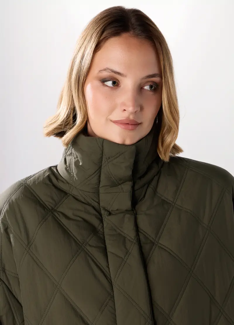 Giubbino Husky Donna Curvy, Verde scuro miniatura 3