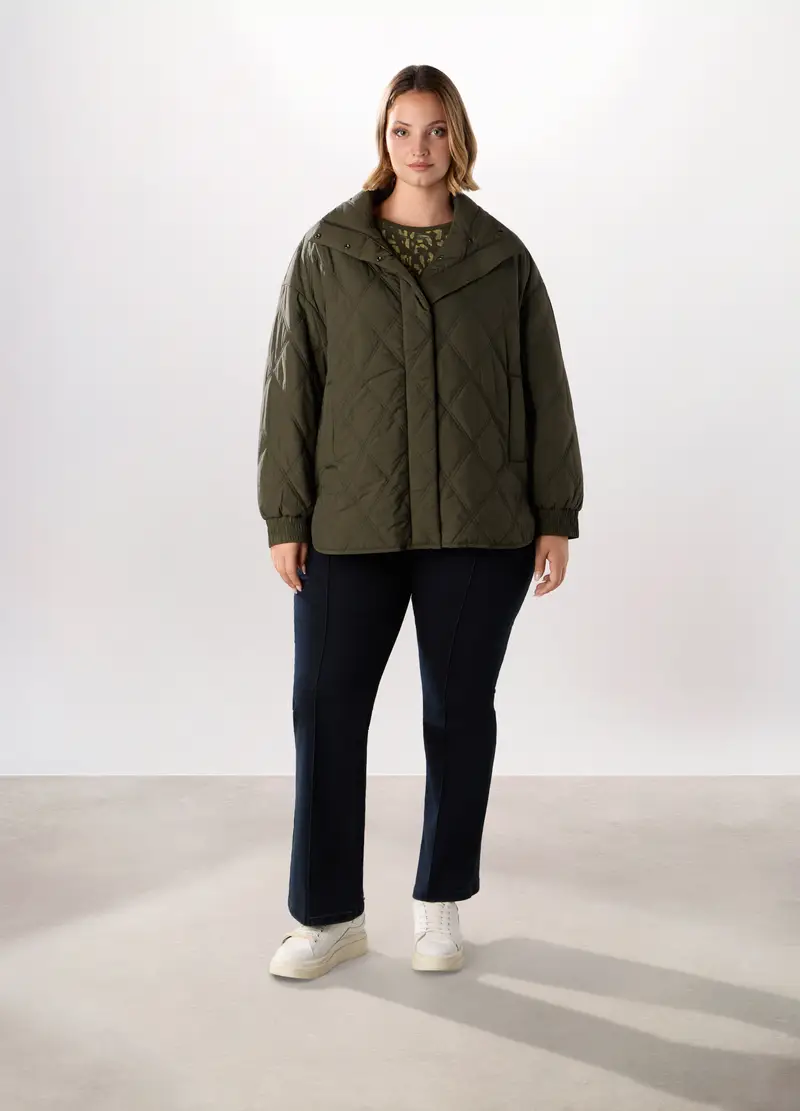 Giubbino Husky Donna Curvy, Verde scuro