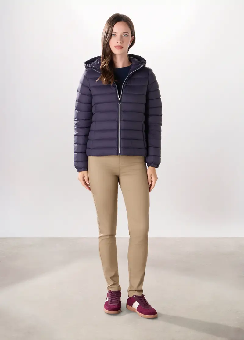 Upim, Giubbino Imbottito Con Cappuccio Donna, Blu scuro, Taglia: XS
