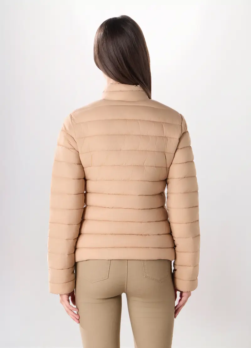 Giubbino Imbottito Donna, Beige chiaro miniatura 2