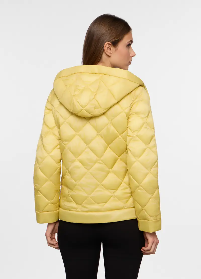 Giubbino Imbottito Donna, Giallo chiaro miniatura 2