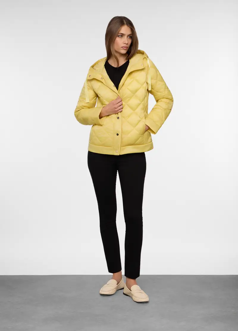 Giubbino Imbottito Donna, Giallo chiaro