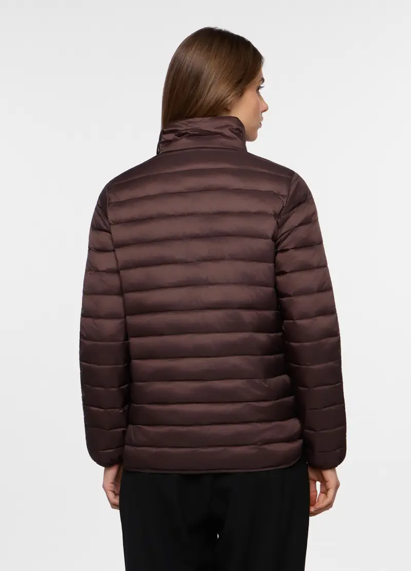 Giubbino Imbottito Donna, Marrone cioccolato miniatura 2