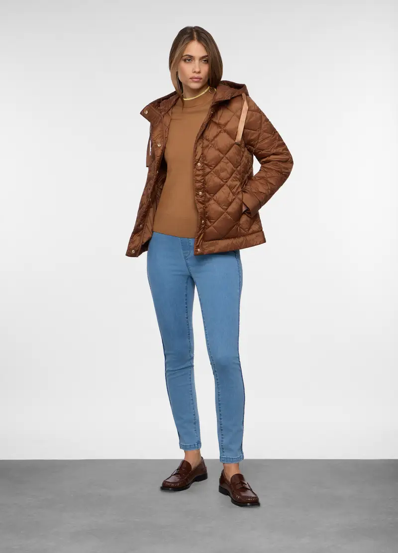 Giubbino Imbottito Donna, Marrone scuro