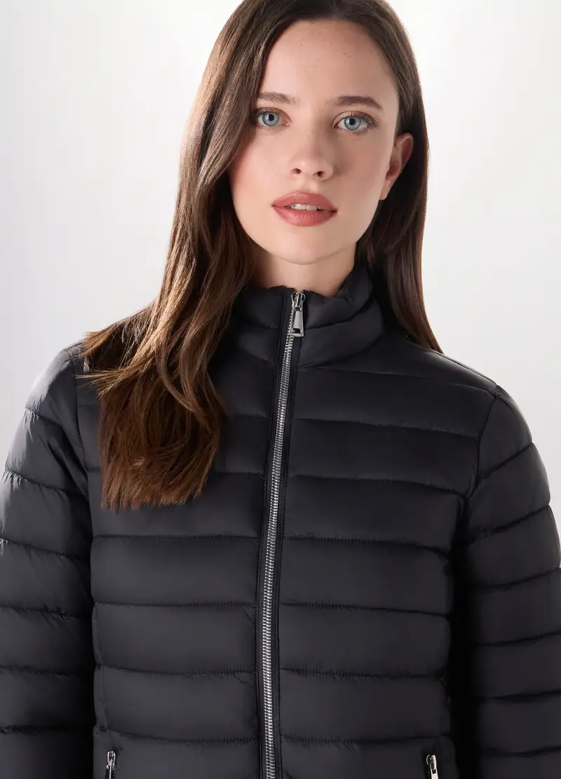 Giubbino Imbottito Donna, Nero miniatura 3