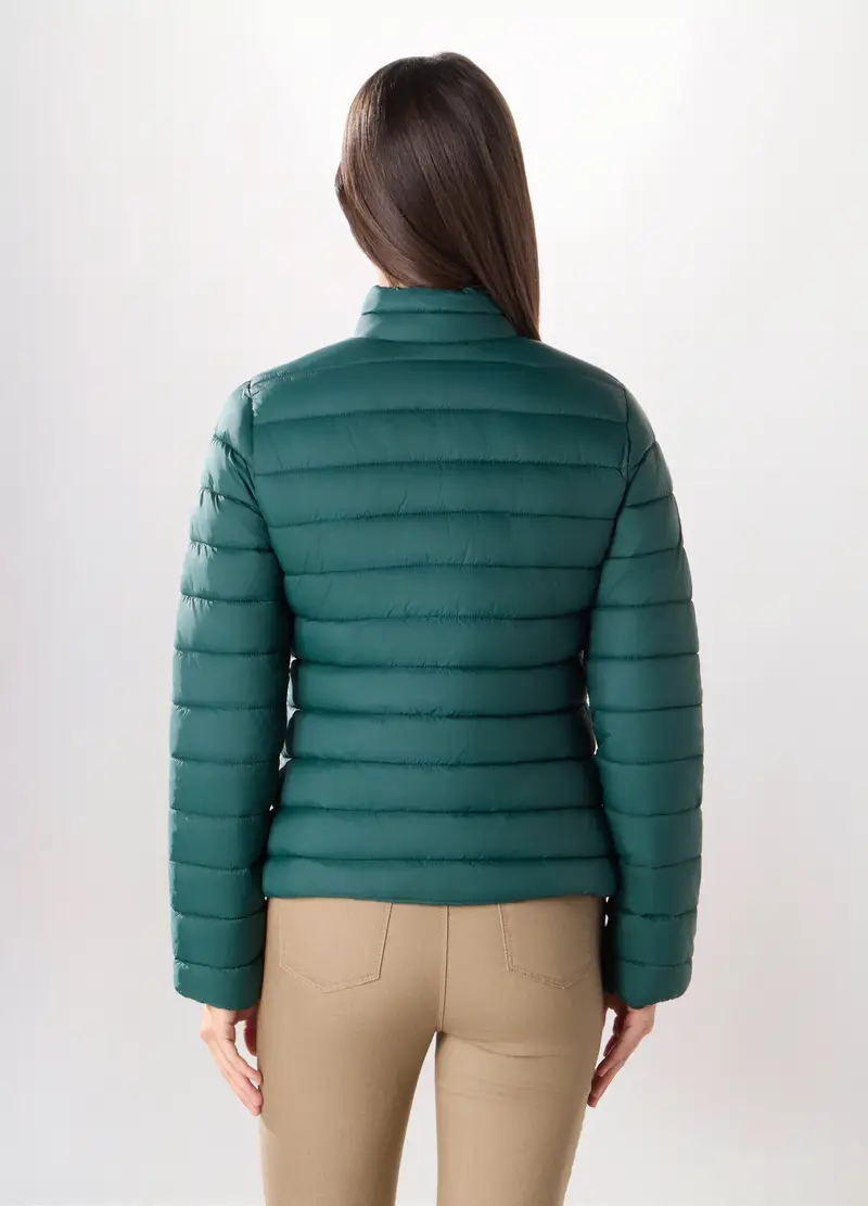 Giubbino Imbottito Donna, Verde scuro miniatura 2