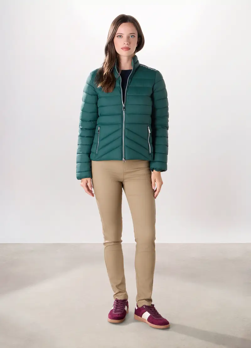 Giubbino Imbottito Donna, Verde scuro