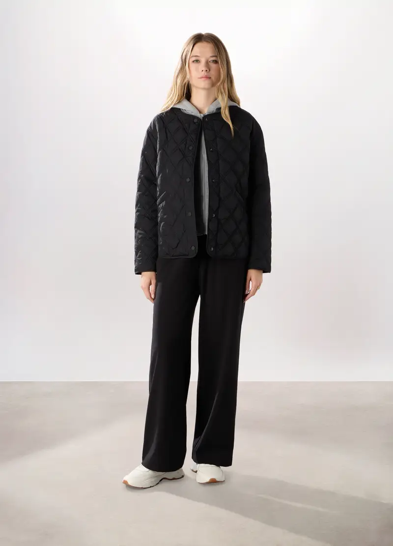 Giubbino Imbottito Leggero Donna, Nero