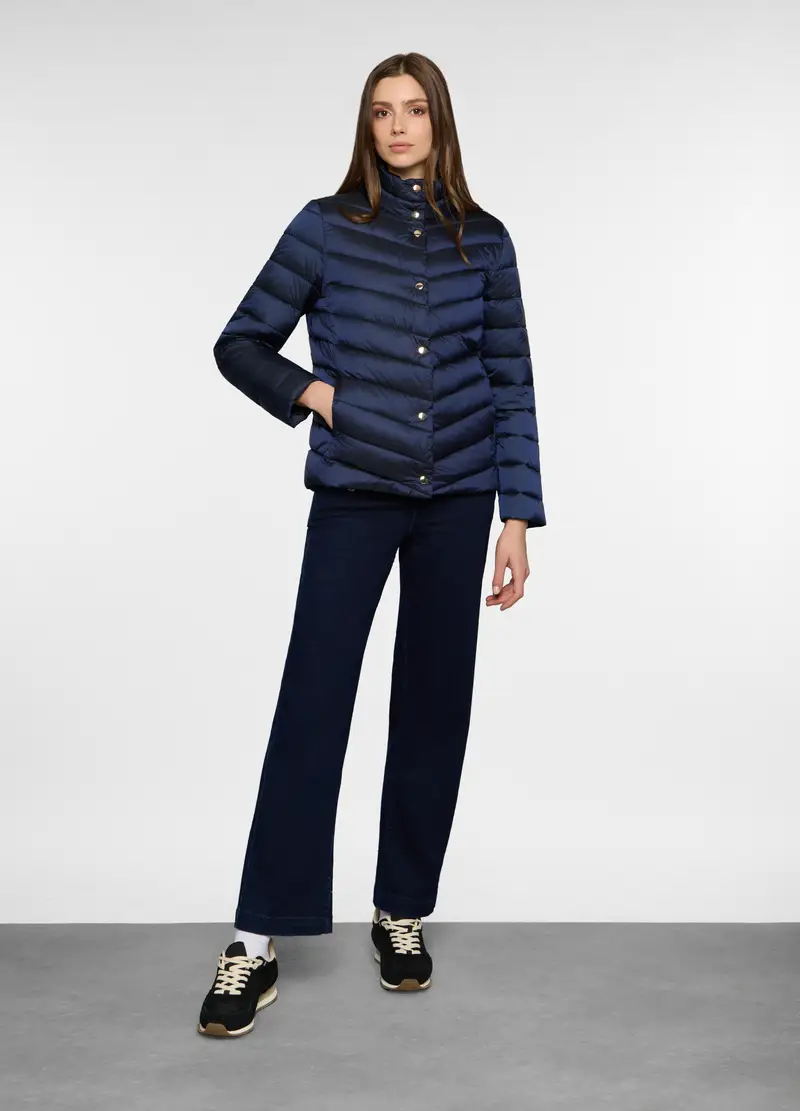 Giubbino Imbottito Regular Fit Donna, Blu navy
