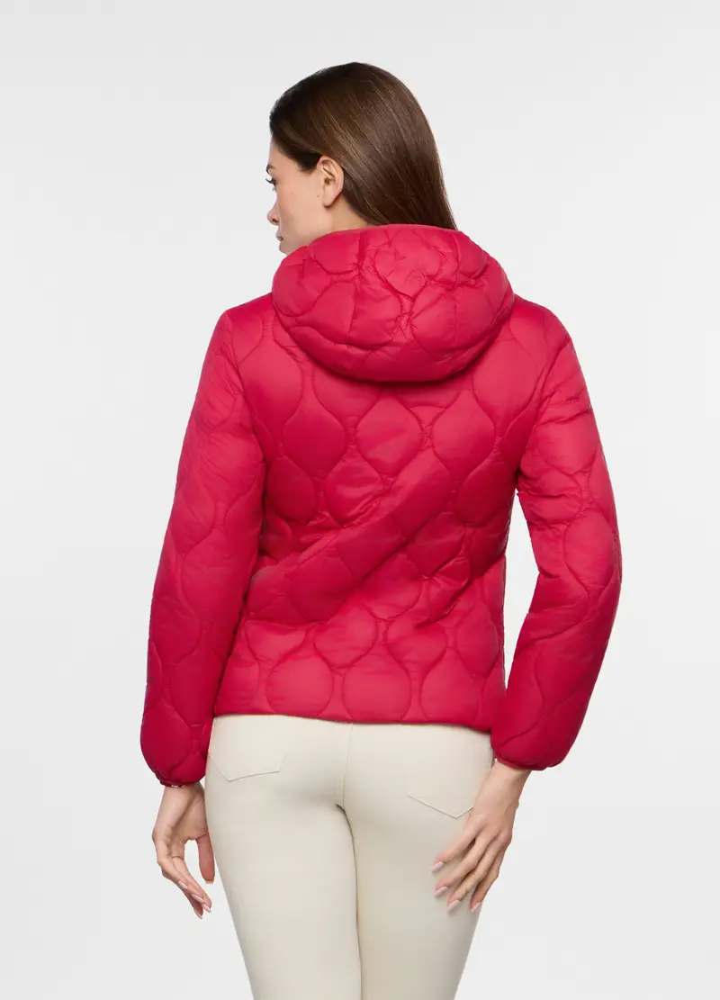 Giubbino Imbottito Trapuntato Donna, Rosso aragosta miniatura 2
