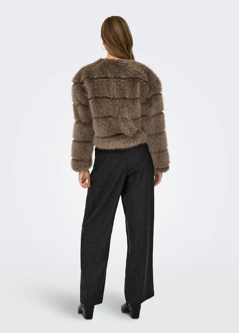 Giubbino In Eco Fur Donna, Unisex, Marrone chiaro miniatura 2