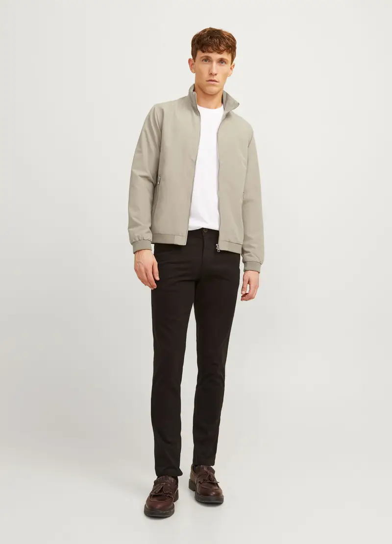 Giubbotto Bomber Uomo, Unisex, Grigio chiaro