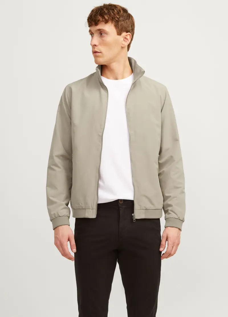 Giubbotto Bomber Uomo, Unisex, Grigio chiaro miniatura 3