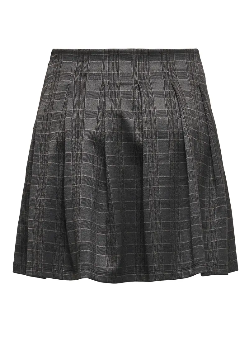 Gonna Corta A Quadri Donna, Unisex, Grigio scuro miniatura 2