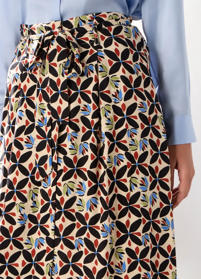 Upim, Gonna Lunga In Pura Viscosa Donna, Beige chiaro, Taglia: XS miniatura 2