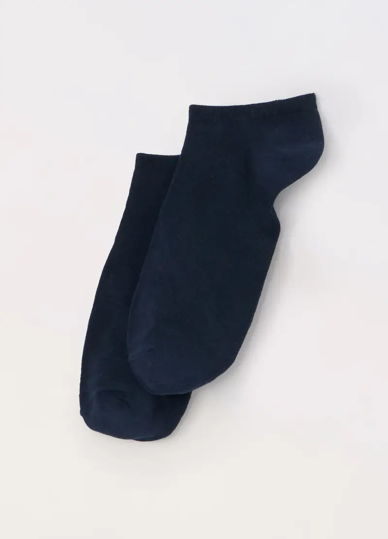 UPIM HB, 3 Pack Calzini Sneaker In Cotone Stretch Uomo, Blu scuro, Taglia: 38-42