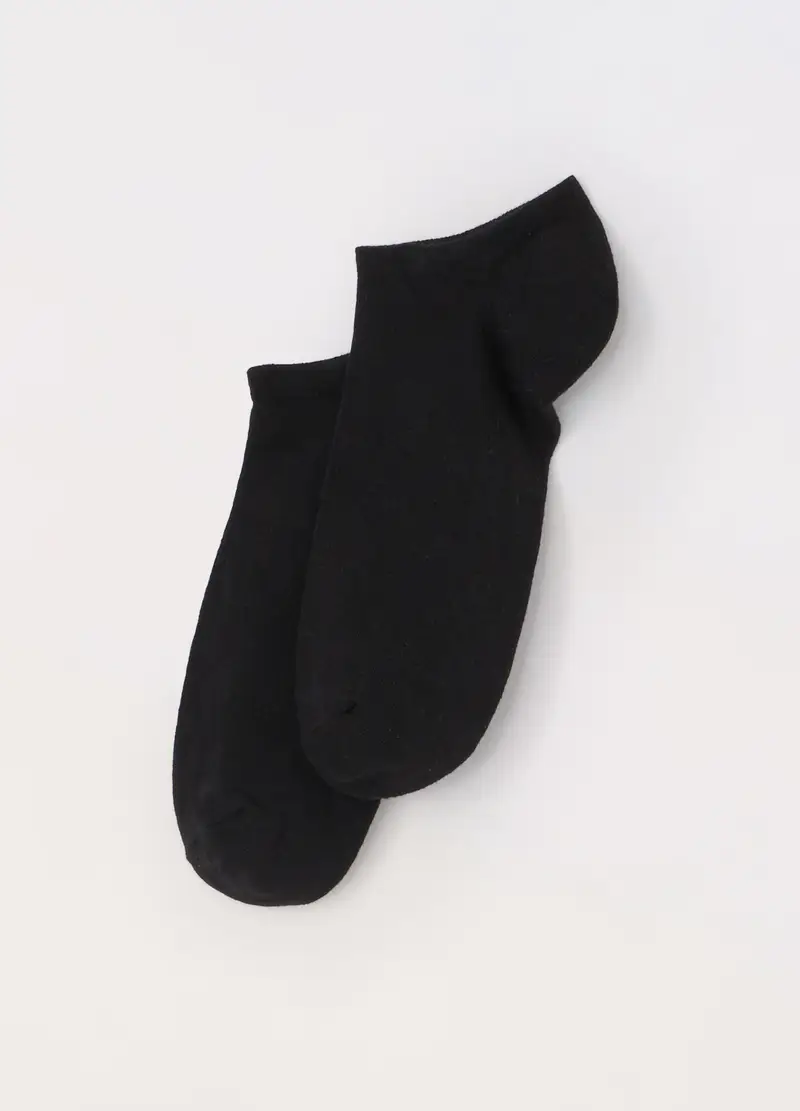 UPIM HB, 3 Pack Calzini Sneaker In Cotone Stretch Uomo, Nero, Taglia: 38-42