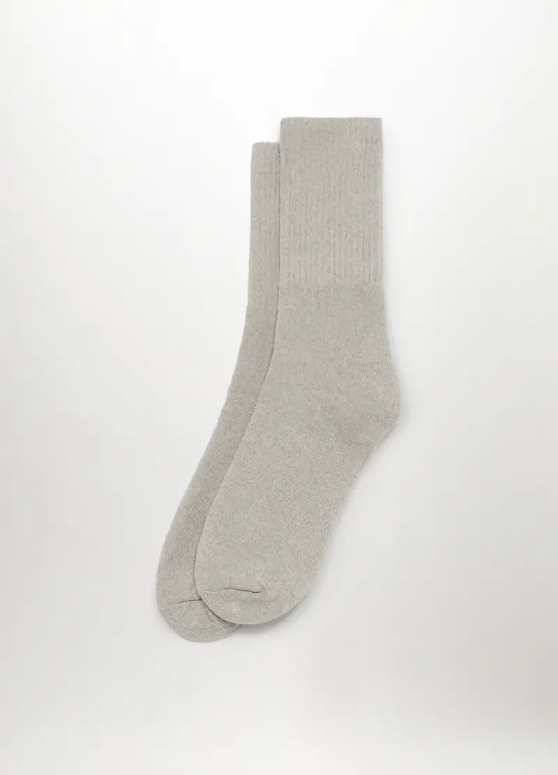 UPIM HB, 3 Pack Calzini Tennis In Misto Cotone Uomo, Grigio melange, Taglia: 38-42