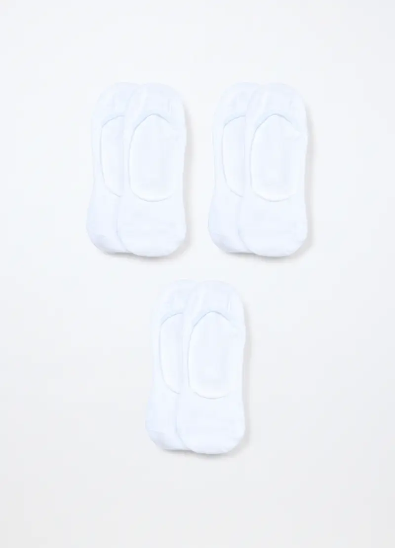 UPIM HB, 3 Pack Fantasmini In Misto Cotone Uomo, Bianco ottico, Taglia: 43-46