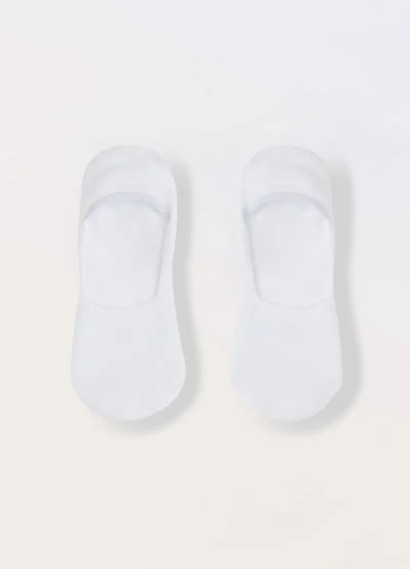 UPIM HB, 3 Pack Fantasmini Invisibili In Cotone Stretch Uomo, Bianco, Taglia: 38-42