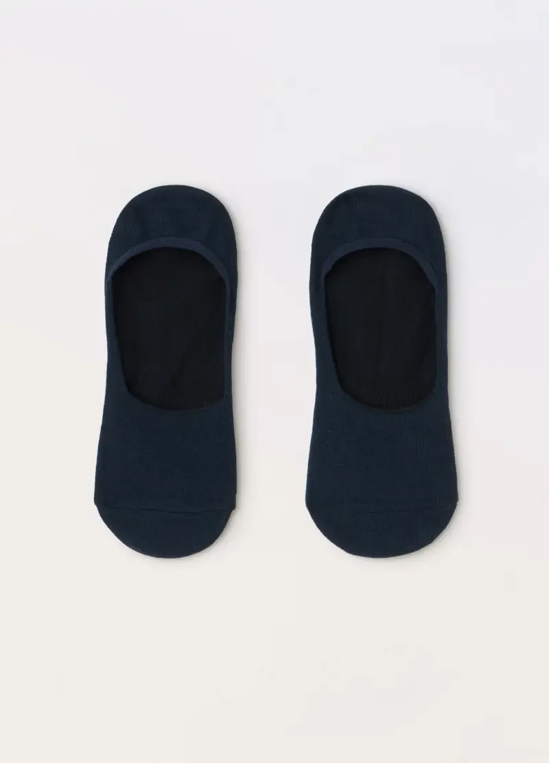 UPIM HB, 3 Pack Fantasmini Invisibili In Cotone Stretch Uomo, Blu scuro, Taglia: 38-42