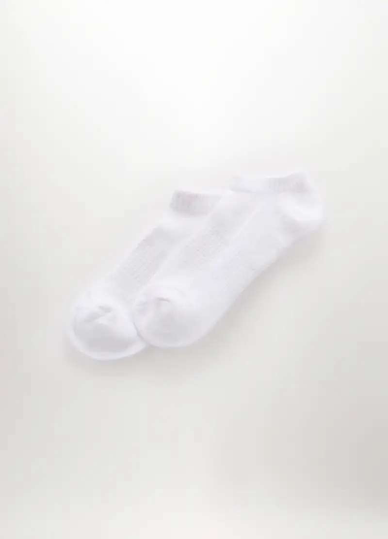 5 Pack Calzini Sneaker In Misto Cotone Uomo, Bianco ottico