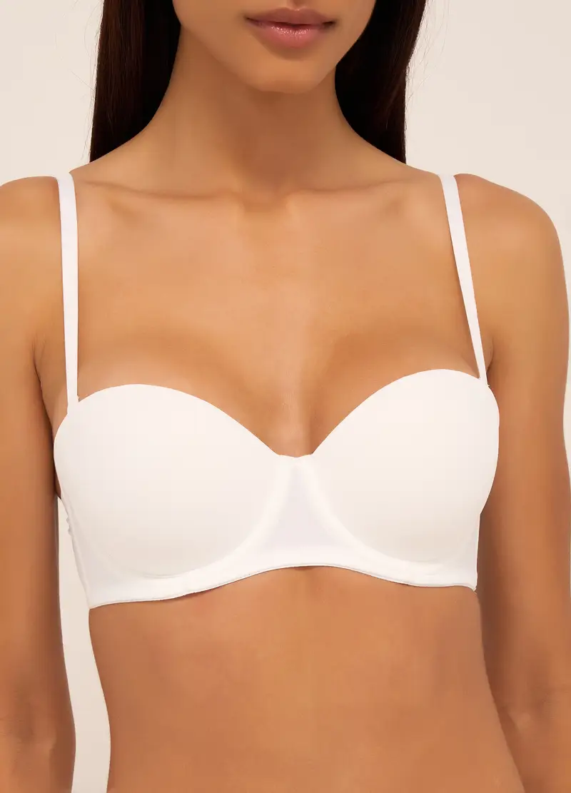 UPIM HB, Balconcino In Tinta Unita Donna, Bianco, Taglia: 2B miniatura 2