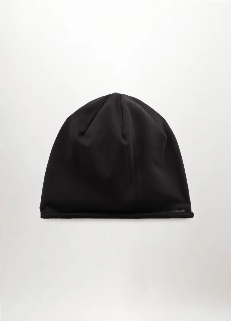 Berretto In Felpa Misto Cotone Uomo, Nero