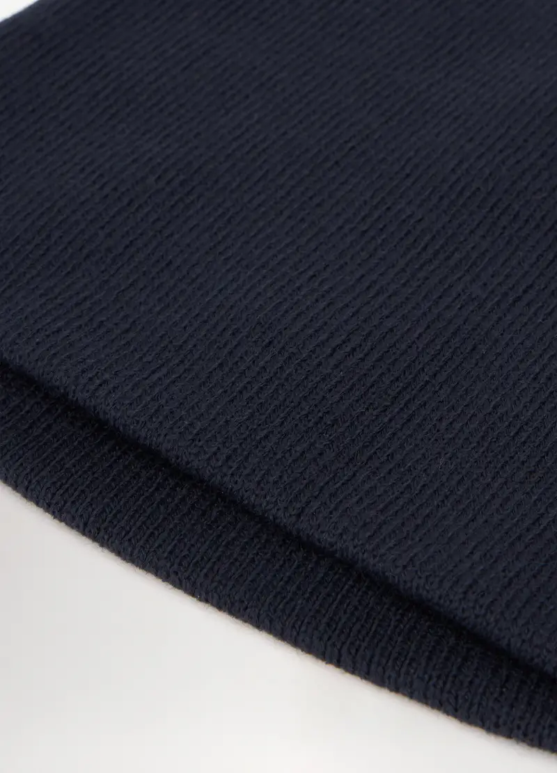 Berretto In Maglia Uomo, Blu scuro miniatura 3