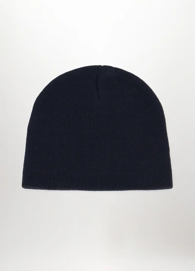 Berretto In Maglia Uomo, Blu scuro