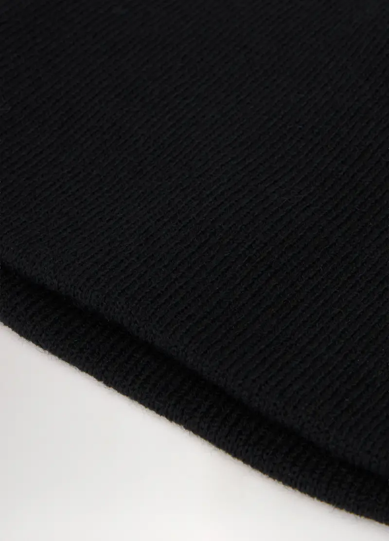 Berretto In Maglia Uomo, Nero miniatura 3