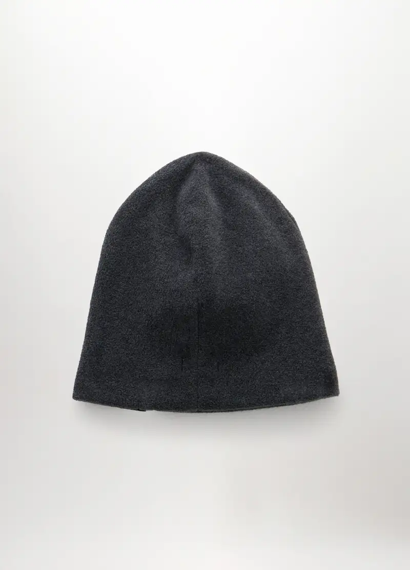 Berretto In Pile Con Logo Uomo, Grigio scuro melange miniatura 2