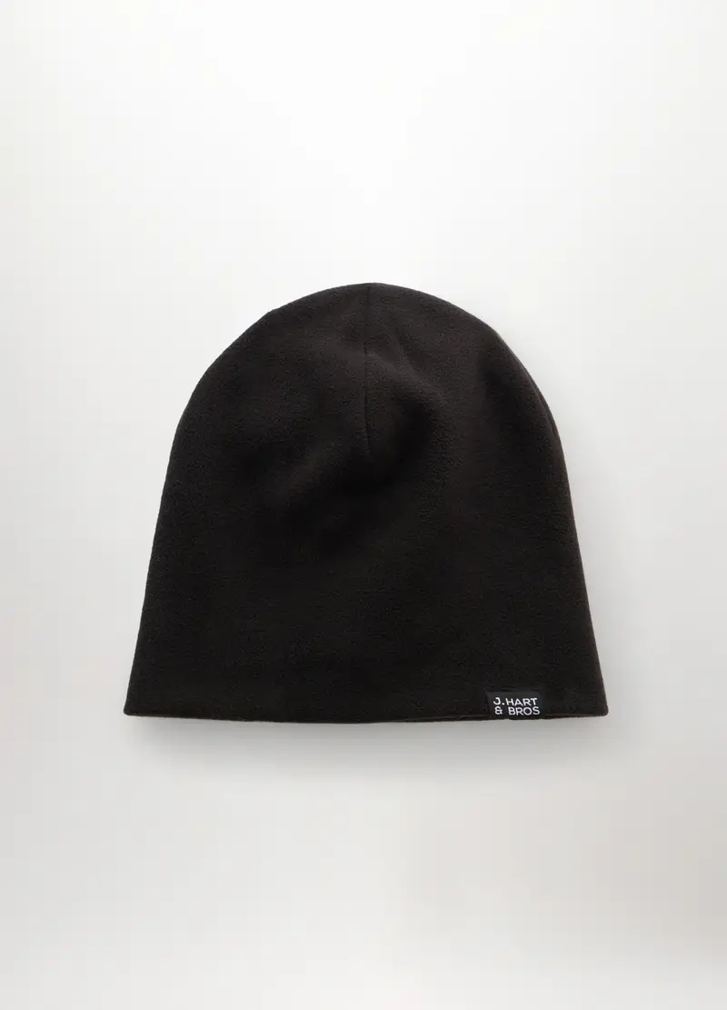 Berretto In Pile Con Logo Uomo, Nero