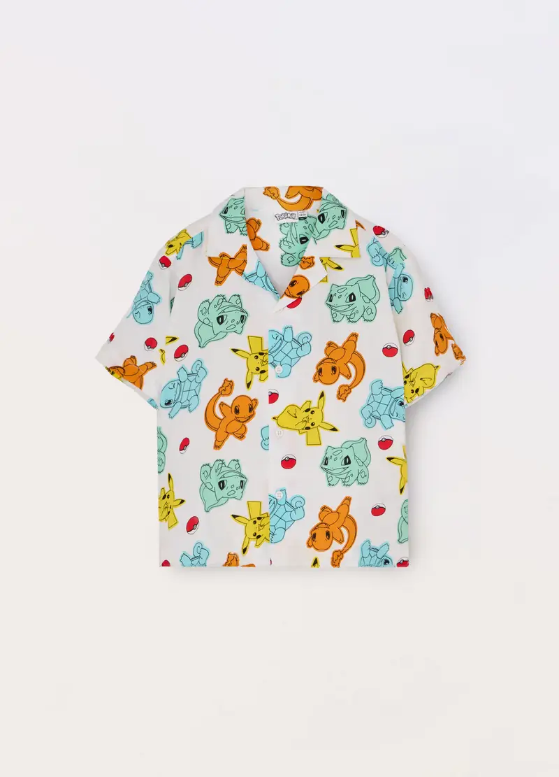 UPIM HB, Camicia In Pura Viscosa Con Collo Revers Bambino, Bianco, Taglia: 4-5