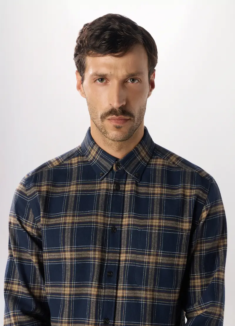 , Camicia Regular Button-down A Quadretti Uomo, Multicolor miniatura 3